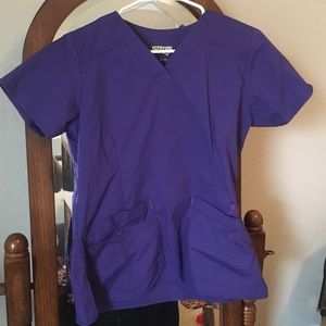 Small purple wonder flex scrub set